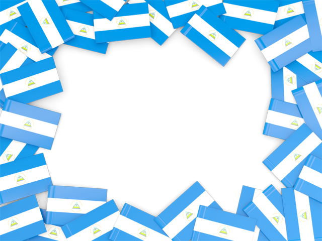 Flag frame. Download flag icon of Nicaragua at PNG format