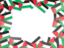 Palestinian territories. Flag frame. Download icon.