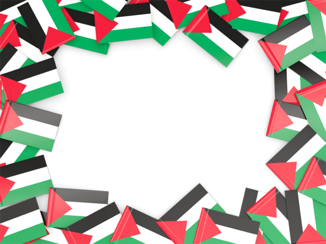 Flag frame. Download flag icon of Palestinian territories at PNG format