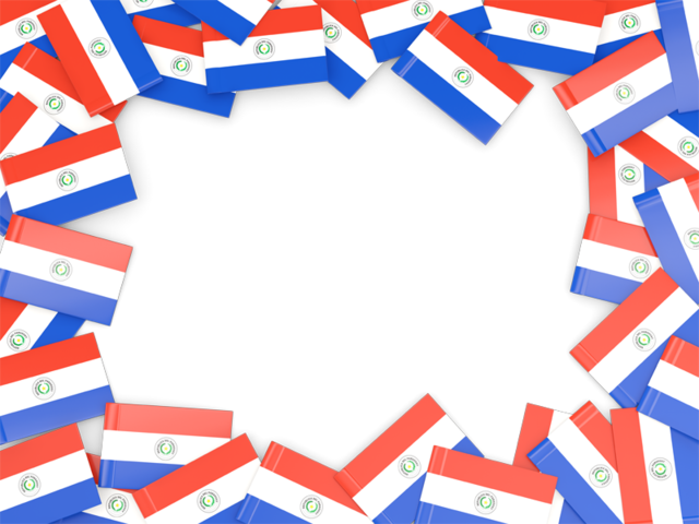 Flag frame. Download flag icon of Paraguay at PNG format