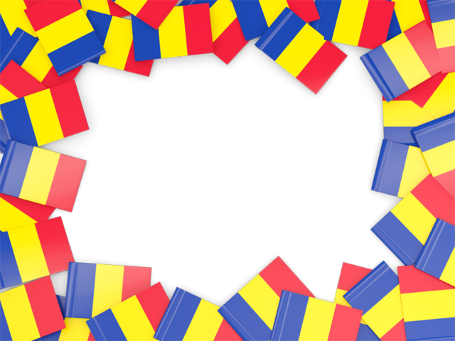 Flag frame. Download flag icon of Romania at PNG format