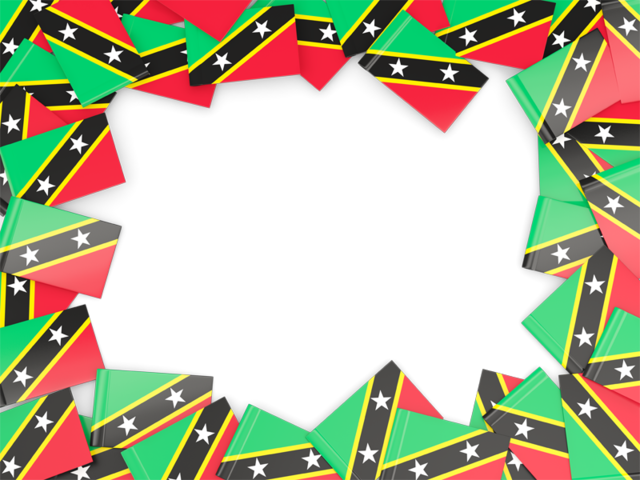 Flag frame. Download flag icon of Saint Kitts and Nevis at PNG format