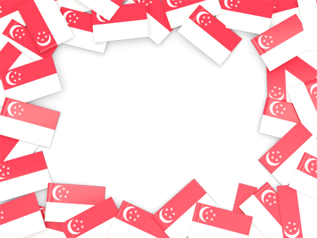 Flag frame. Download flag icon of Singapore at PNG format