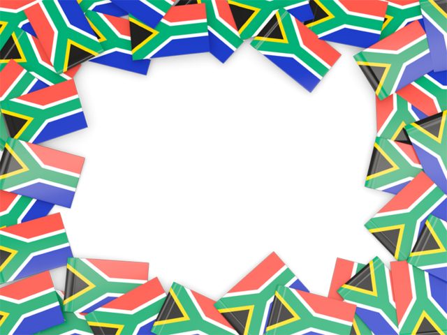 Flag frame. Download flag icon of South Africa at PNG format