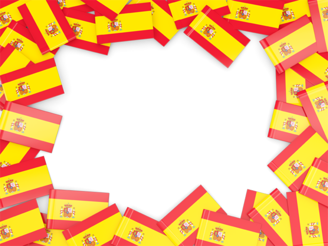 Flag frame. Download flag icon of Spain at PNG format
