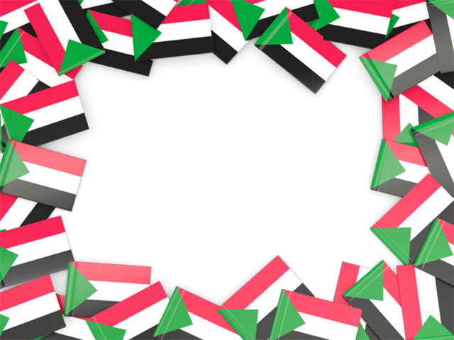 Рамка из флагов. Скачать флаг. Судан