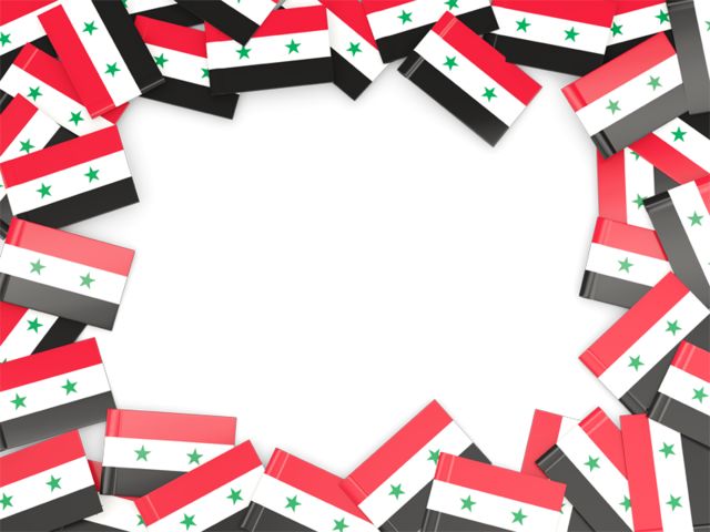 Flag frame. Download flag icon of Syria at PNG format