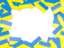 Ukraine. Flag frame. Download icon.