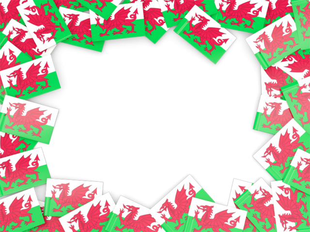 Flag frame. Download flag icon of Wales at PNG format