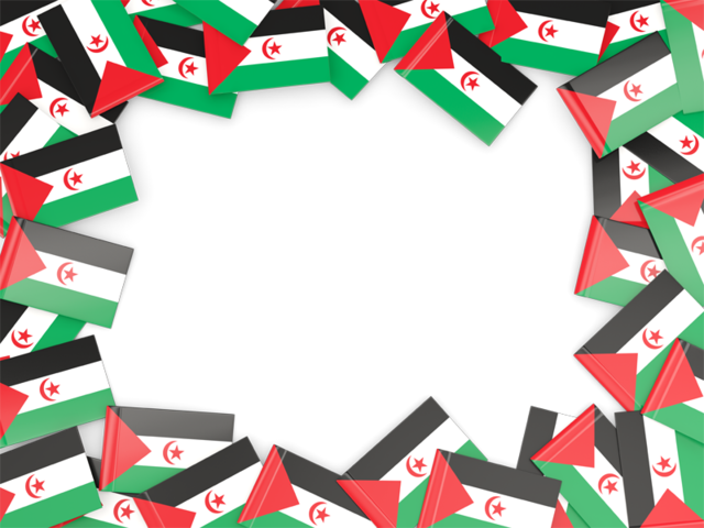 Flag frame. Download flag icon of Western Sahara at PNG format