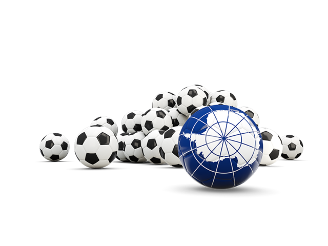 Flag in front of footballs. Download flag icon of Antarctica at PNG format