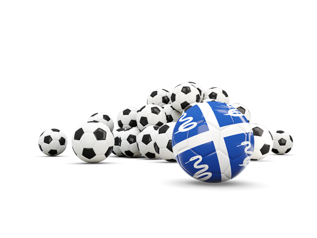 Flag in front of footballs. Download flag icon of Martinique at PNG format