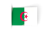 Algeria. Flag labels. Download icon.