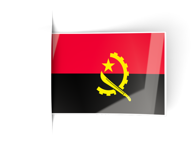 Flag labels. Download flag icon of Angola at PNG format