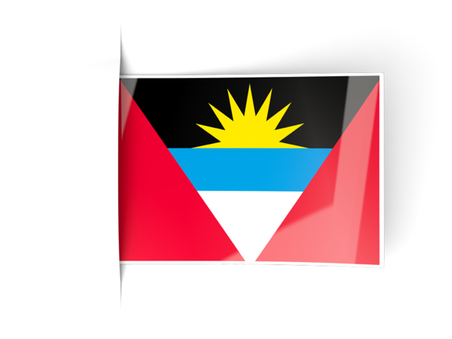 Flag labels. Download flag icon of Antigua and Barbuda at PNG format