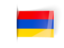 Armenia. Flag labels. Download icon.