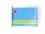 Aruba. Flag labels. Download icon.