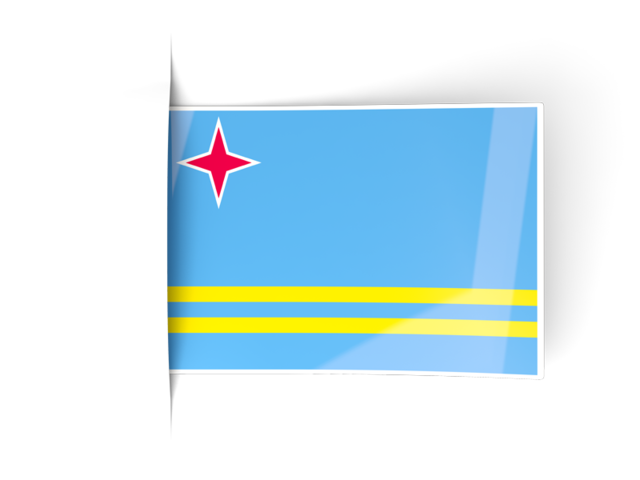 Flag labels. Download flag icon of Aruba at PNG format