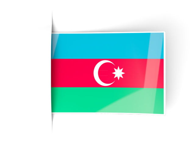 Flag labels. Download flag icon of Azerbaijan at PNG format