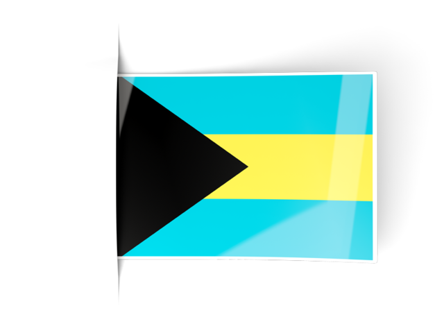 Flag labels. Download flag icon of Bahamas at PNG format