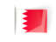 Bahrain. Flag labels. Download icon.