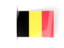 Belgium. Flag labels. Download icon.