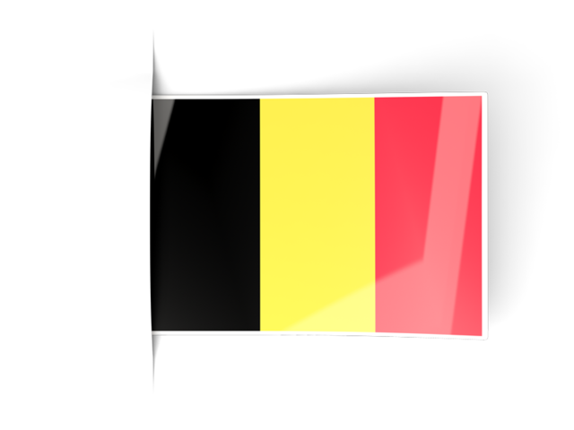 Flag labels. Download flag icon of Belgium at PNG format