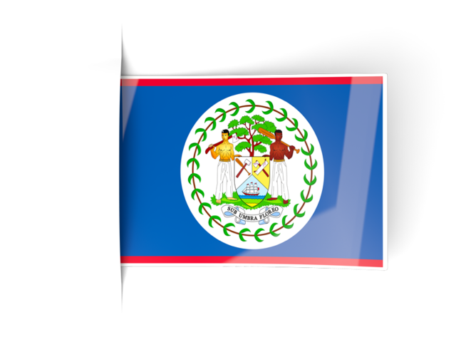 Flag labels. Download flag icon of Belize at PNG format