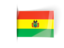 Bolivia. Flag labels. Download icon.