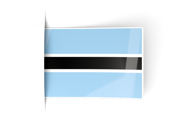 Flag labels. Download flag icon of Botswana at PNG format