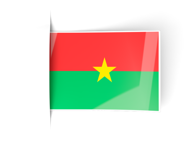 Flag labels. Download flag icon of Burkina Faso at PNG format