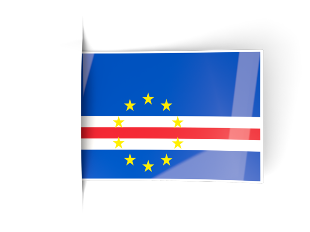 Flag labels. Download flag icon of Cape Verde at PNG format