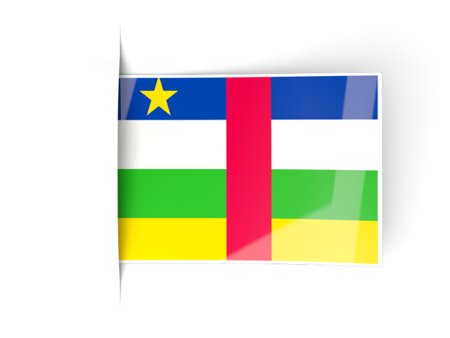 Флаги ярлыки. Скачать флаг. Центральноафриканская Республика