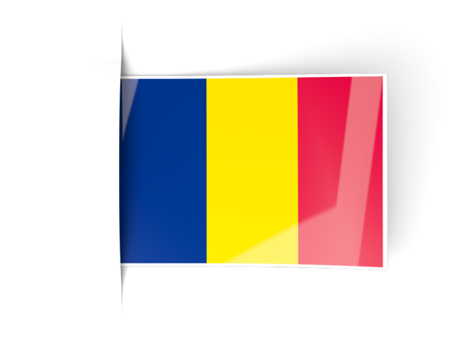 Flag labels. Download flag icon of Chad at PNG format