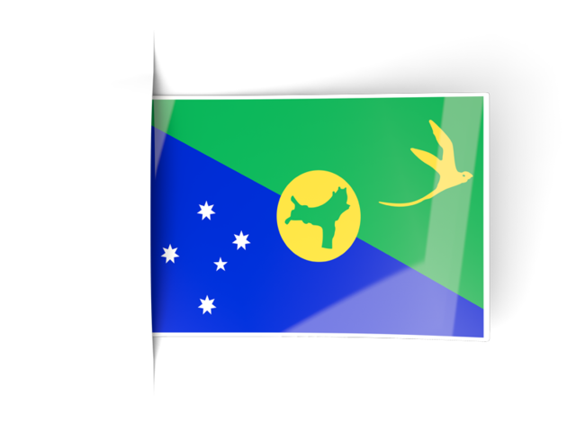 Flag labels. Download flag icon of Christmas Island at PNG format