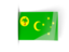 Cocos Islands. Flag labels. Download icon.