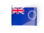 Cook Islands. Flag labels. Download icon.