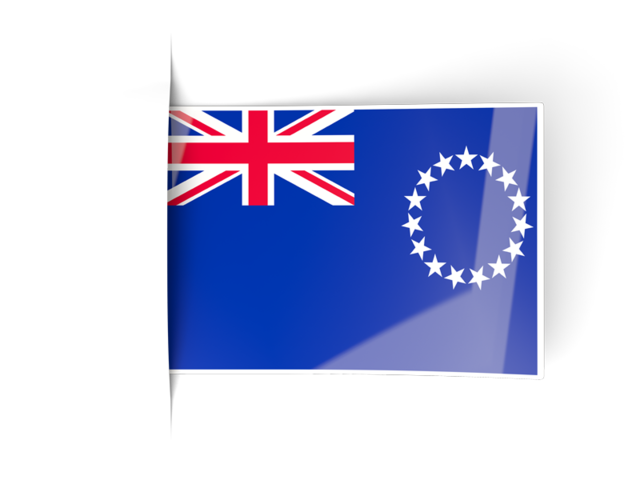 Flag labels. Download flag icon of Cook Islands at PNG format