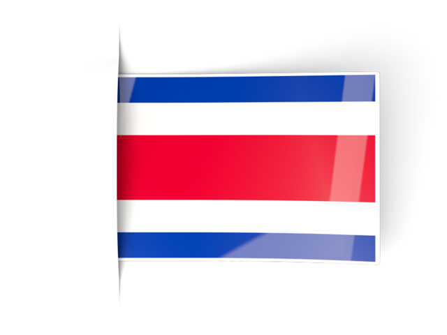 Флаги ярлыки. Скачать флаг. Коста-Рика