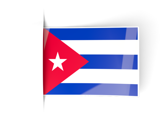 Flag labels. Download flag icon of Cuba at PNG format
