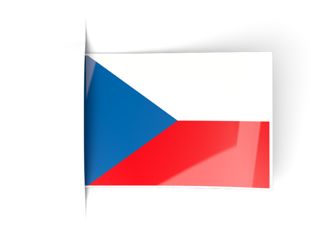 Flag labels. Download flag icon of Czech Republic at PNG format