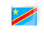 Демократическая Республика Конго. Флаги ярлыки. Скачать иллюстрацию.