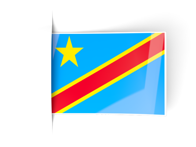Флаги ярлыки. Скачать флаг. Демократическая Республика Конго