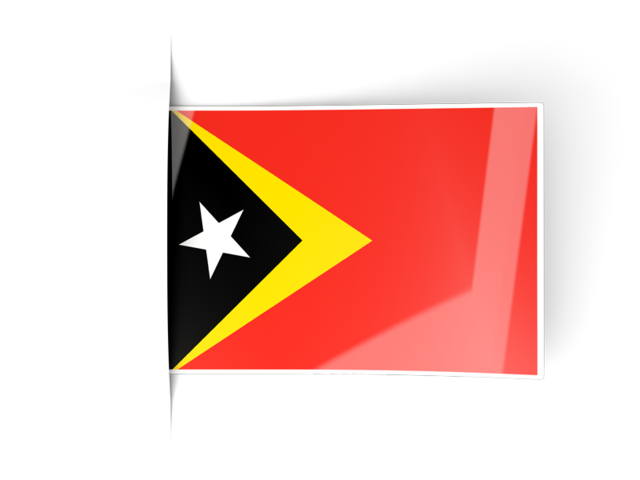 Flag labels. Download flag icon of East Timor at PNG format