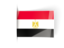 Egypt. Flag labels. Download icon.