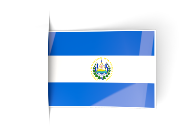 Flag labels. Download flag icon of El Salvador at PNG format