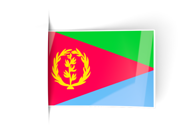 Flag labels. Download flag icon of Eritrea at PNG format