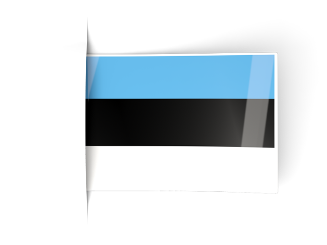 Flag labels. Download flag icon of Estonia at PNG format