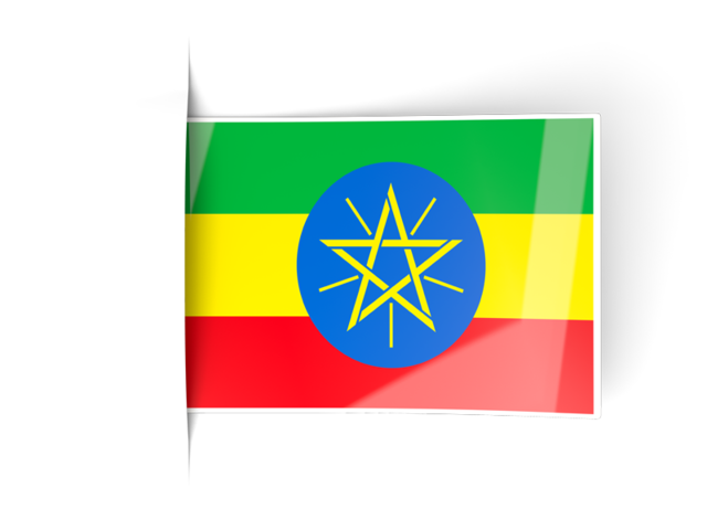 Flag labels. Download flag icon of Ethiopia at PNG format