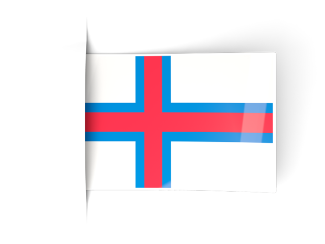 Flag labels. Download flag icon of Faroe Islands at PNG format